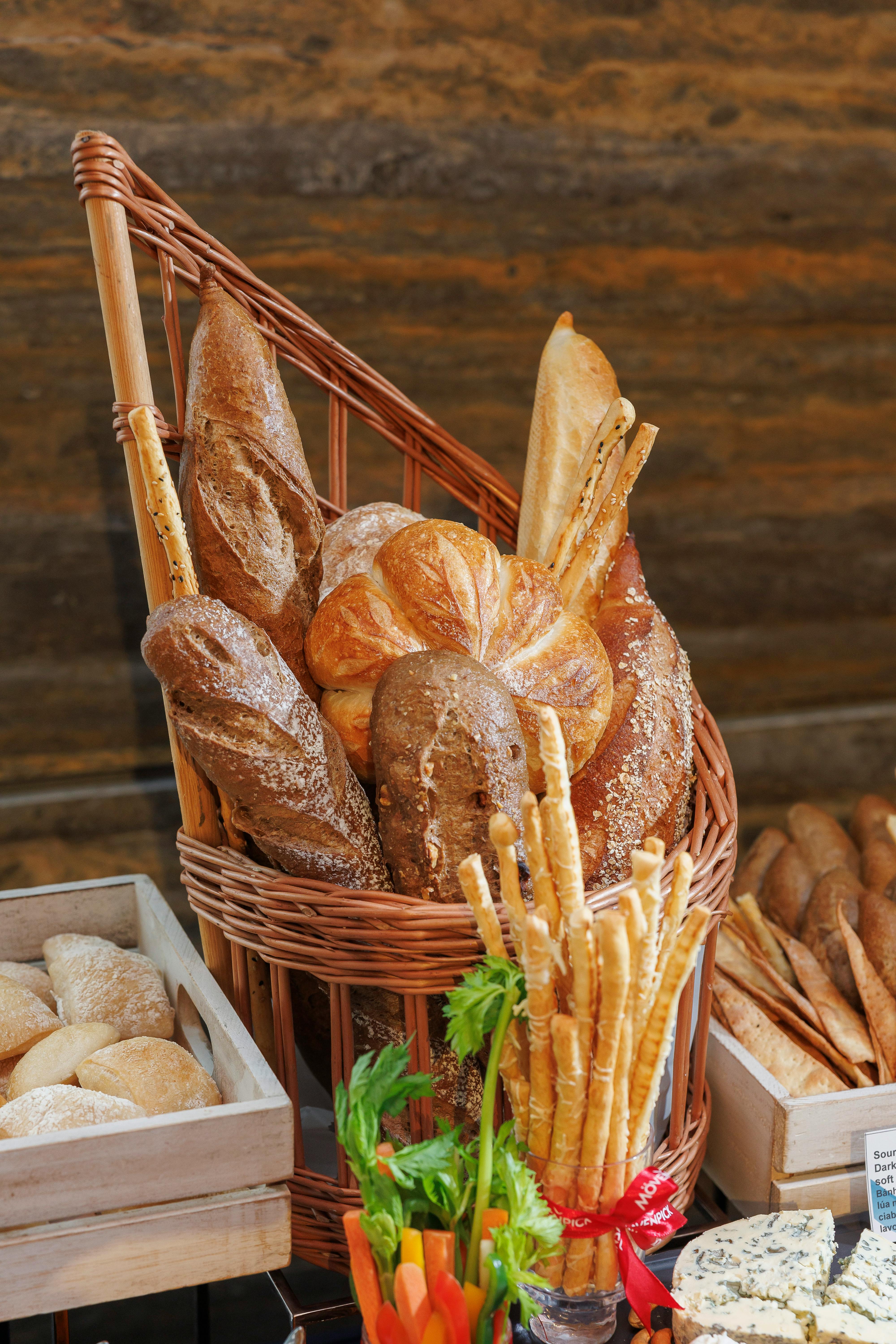 Basket of fresh bread